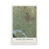 Map of Desert Hot Springs, California, 12 x 18 inch unframed archival matte print