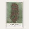 Desert Palms, California map print, the full design