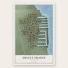 Desert Shores, California map print, the full design