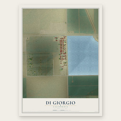 Di Giorgio, California map print, the full design