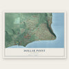 Dollar Point, California map print, the full design