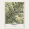Drytown, California map print, the full design
