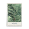 Map of Dunsmuir, California, 12 x 18 inch unframed archival matte print