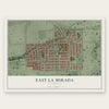 East La Mirada, California map print, the full design