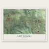 East Sonora, California map print, the full design