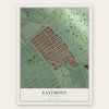 Eastmont, California map print, the full design