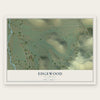Edgewood, California map print, the full design