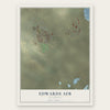 Edwards AFB, California map print, the full design