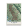 Map of El Cerrito, California, 12 x 18 inch unframed archival matte print