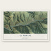 El Portal, California map print, the full design