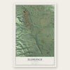 Eldridge, California map print, the full design