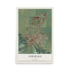 Map of Ferndale, California, 12 x 18 inch unframed archival matte print