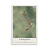 Map of Firebaugh, California, 12 x 18 inch unframed archival matte print
