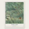 Fish Camp, California map print, the full design