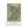 Map of Foothill Farms, California, 12 x 18 inch unframed archival matte print