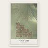 Ford City, California map print, the full design