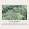 Forest Meadows, California map print, the full design