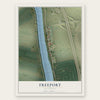 Freeport, California map print, the full design