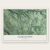Georgetown, California map print, the full design