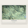Glencoe, California map print, the full design