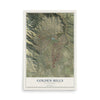 Map of Golden Hills, California, 12 x 18 inch unframed archival matte print