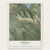 Gorman, California map print, the full design