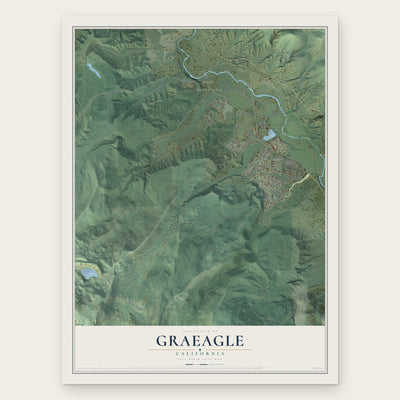 Graeagle, California map print, the full design