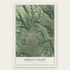 Green Valley, Solano County, California map print, the full design