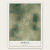 Herald, California map print, the full design