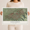 Map of Home Gardens, California, 12 x 18 inch unframed archival matte print