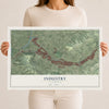 Map of Industry, California, 12 x 18 inch unframed archival matte print