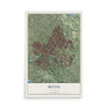 Map of Irvine, California, 12 x 18 inch unframed archival matte print