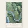 Jenner, California map print, the full design
