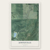 Johnsville, California map print, the full design
