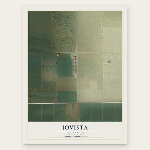 Jovista, California map print, the full design