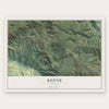 Keene, California map print, the full design