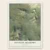 Kennedy Meadows, California map print, the full design