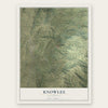 Knowles, California map print, the full design