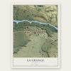 La Grange, California map print, the full design