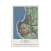 Map of La Jolla, California, 12 x 18 inch unframed archival matte print