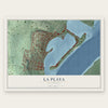 La Playa, California map print, the full design
