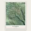 La Porte, California map print, the full design