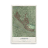 Map of La Puente, California, 12 x 18 inch unframed archival matte print