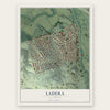 Ladera, California map print, the full design