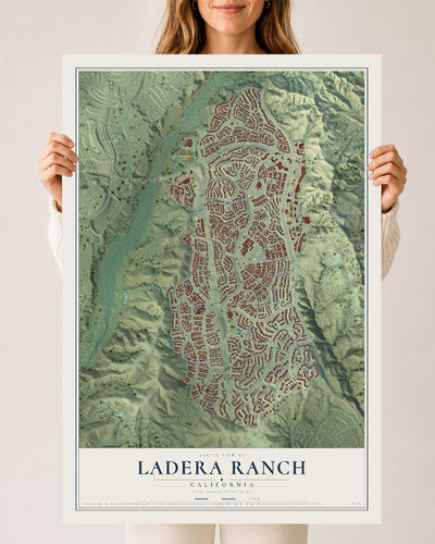 Map of Ladera Ranch, California, 24 x 36 inch unframed archival matte print