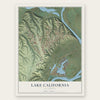 Lake California, California map print, the full design