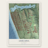 Leucadia, California map print, the full design