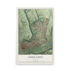Map of Linda Vista, California, 12 x 18 inch unframed archival matte print