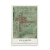 Map of Los Alamitos, California, 12 x 18 inch unframed archival matte print