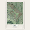 Loyola, California map print, the full design